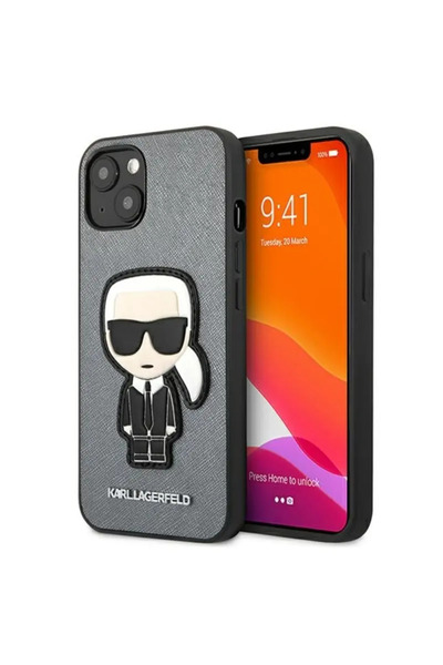 Karl Lagerfeld KLHCP13SOKPG¬ÅIPHONE 13 MINI 5,4 " ARGINTIU/HUSĂ RIGIDĂ ARGINT...