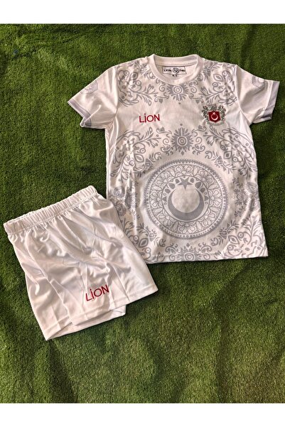 Ronson Türkiye Ayna Desenli isimsiz BEYAZ Çocuk Forması (jersey)
