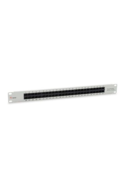 EQUIP Patchpanel 19 inch 50xRJ45 Cat3 UTP 1U ISDN RAL7035