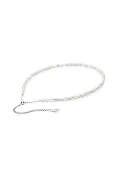 MANAVA Silver necklace with natural pearls - Cielo