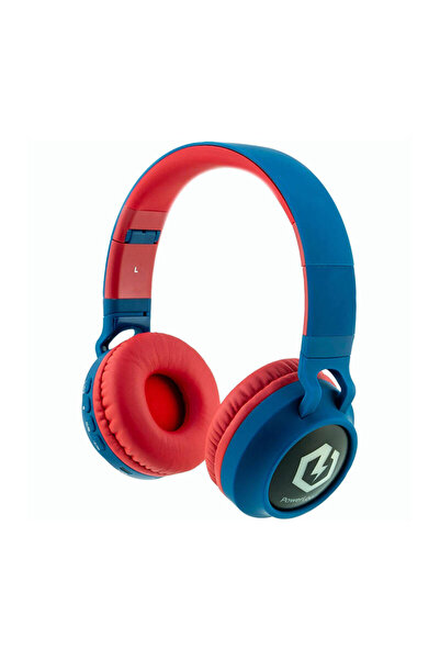 PowerLocus Căști Bluetooth Buddy Kids Albastru/Roșu