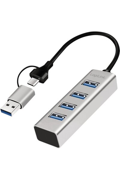 LogiLink Hub USB 3.0 cu 4 porturi USB-A 5Gbit/s