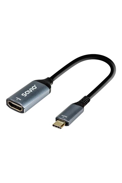 Savio Adaptor USB-C (M) - HDMI (F), 4K, 60Hz, aluminiu, AK-78