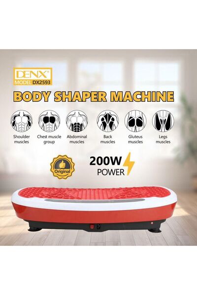 Denx Professional جهاز تمارين تشكيل الجسم DX2593 DENX، منصة اهتزاز بقوة 200 و...
