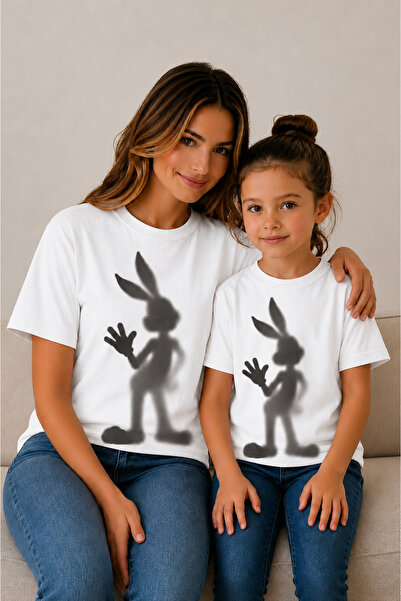 VODEXA Tricou supradimensionat pentru mamă și copil, combinație de tricouri, ...