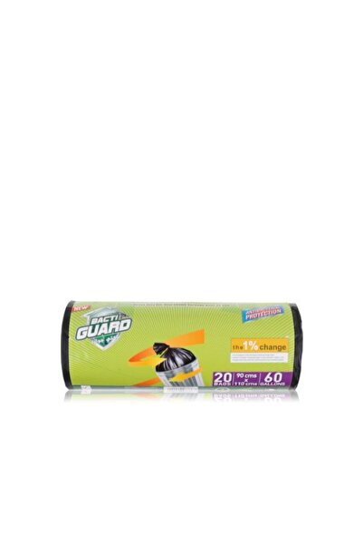 Bacti Guard Black Garbage Bags Roll 90x110cm 60 Gallon