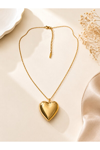 Archhazel Jewelery 3D Heart Steel Necklace