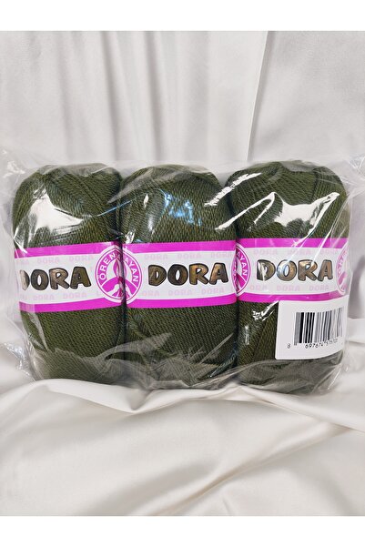 Ören Bayan Fir de tricotat manual DORA Kaki (3 bucăți) - Culoare: 077
