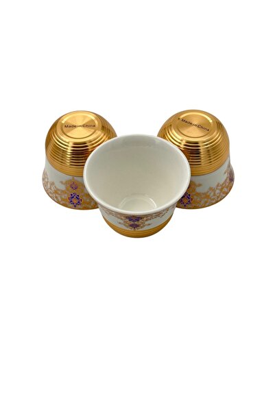 B&D طقم أكواب قهوة وشاي أنيق من 12 قطعة - مجموعة أكواب عصرية بتصميم حديث، مصن...