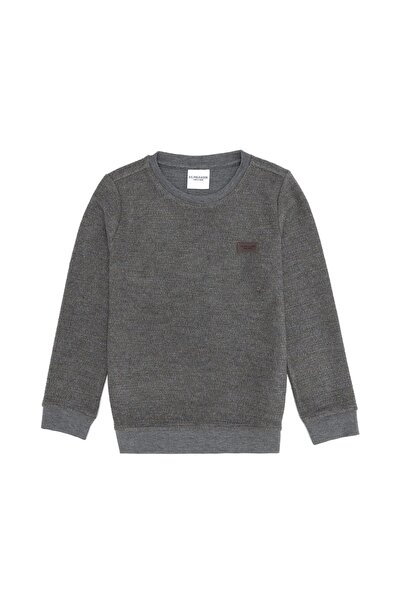 U.S. Polo Assn. Boy's Gray Melange Sweatshirt