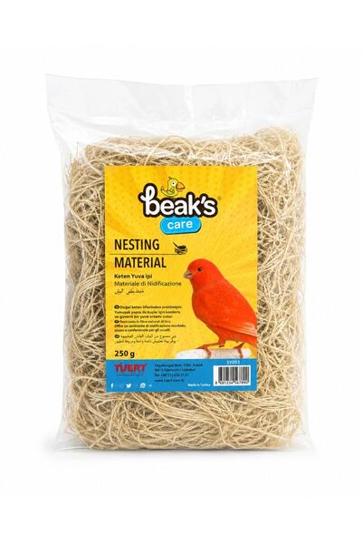 Beaks Beak's Care 250 gr Doğal Kuş Yuva İpi – Kanarya, Muhabbet ve Finch İçin...