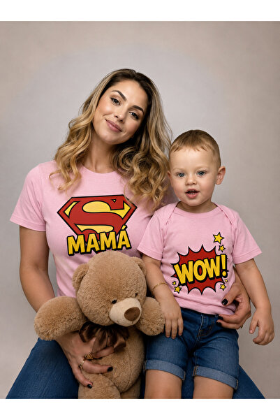 LORVEX Mother-Daughter - Son Combination T-Shirt 100% Cotton Oversize Family ...