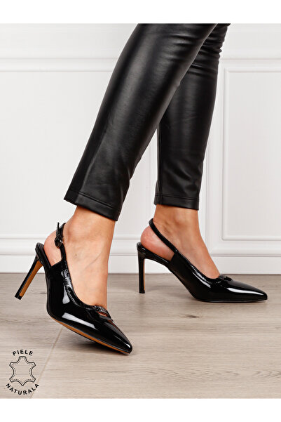 ANGEL BLUE Elegant women's shoes made of natural Leather with a classic thin ...