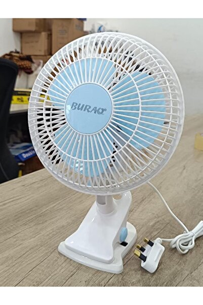 BURAQ 8" Clip Fan- 3-in-1 Use, with 3 Leaf Blades For Strong Wind And 2-Speed...