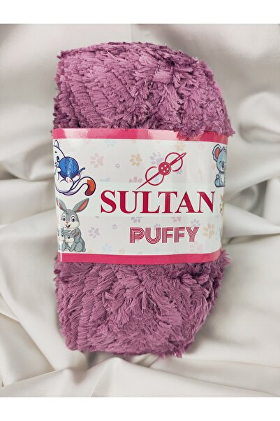 Sultan Puffy Mürdüm Fir de tricotat manual 100gr. 100 metri. (1 bucată) - Cul...