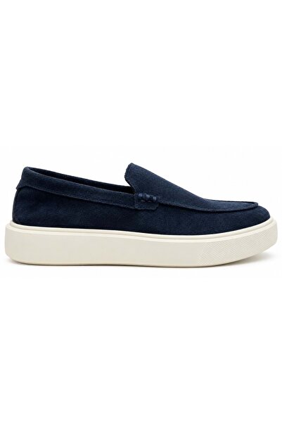 Lufian 111230309 Zayn Sneaker Men's Leather Shoes Dark Blue