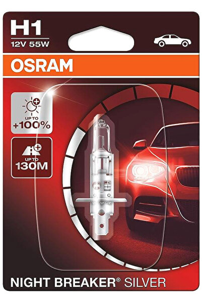 OEM BEC AUTO OSRAM NIGHT BREAKER SILVER H1 12V 55W -64150NBS-01B
