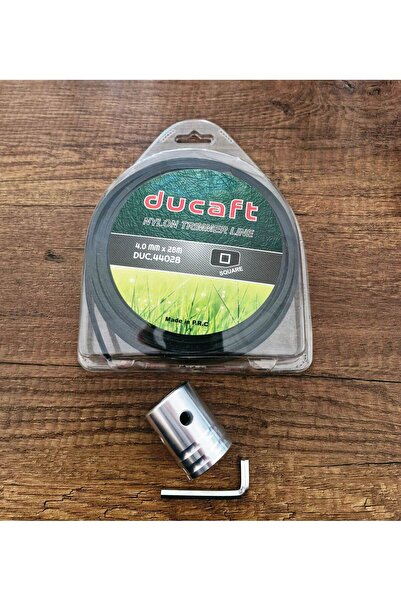 İtal Tırpan Örümcek Başlık Alyanlı ve Tırpan Misinası 4 Köşeli 4.0 mm 28 Metre