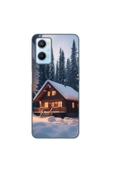 OEM Husa compatibila cu Oppo A96 4G Silicon Gel Tpu Model Peisaj Iarna Cabana