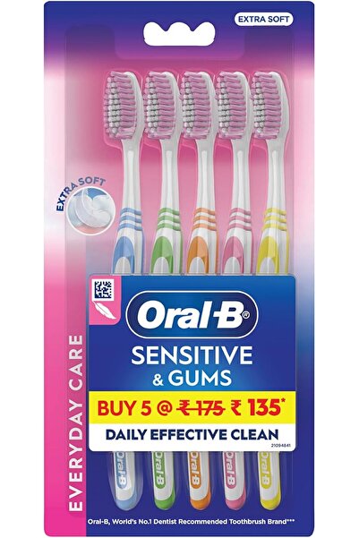 Oral-B Ultra Soft Toothbrush for Adults, Everyday Care, Sensitive Teeth, Fami...