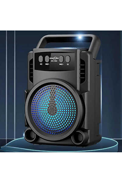 Primo Plus مكبر صوت بلوتوث GTS-1360 مع صوت قوي، باس عميق، وراديو FM