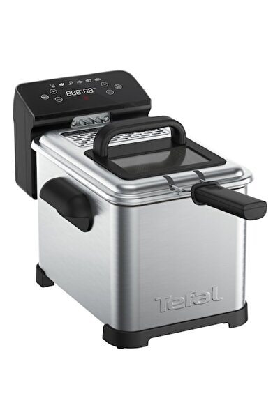 TEFAL Friteuză Family Pro Digital FR507D, 2400 W, 4 L, filtru, Negru/Inox
