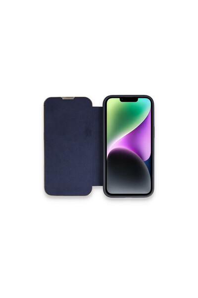 Bezos غطاء دولفين لجهاز iPhone 14 Pro - أزرق داكن