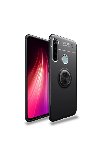 sscase Metal Ring Θήκη Σιλικόνης με Δαχτυλίδι Black (Xiaomi Redmi Note 8)