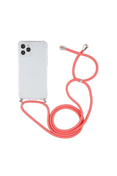 sscase Four-Corner Διάφανη Θήκη Σιλικόνης με Λουράκι Red (Apple iPhone 14 Pro...