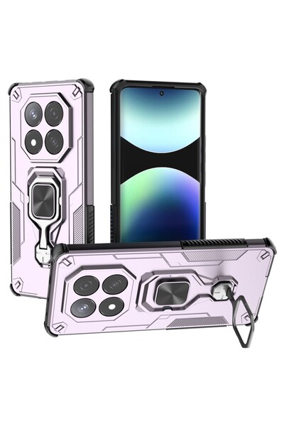 sscase Magnetic Ring Σκληρή Θήκη με Δαχτυλίδι Purple (Xiaomi Redmi Note 14 Pr...
