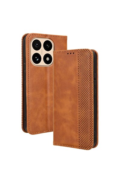 sscase Retro Θήκη Βιβλίο Brown (Xiaomi 15T 5G)