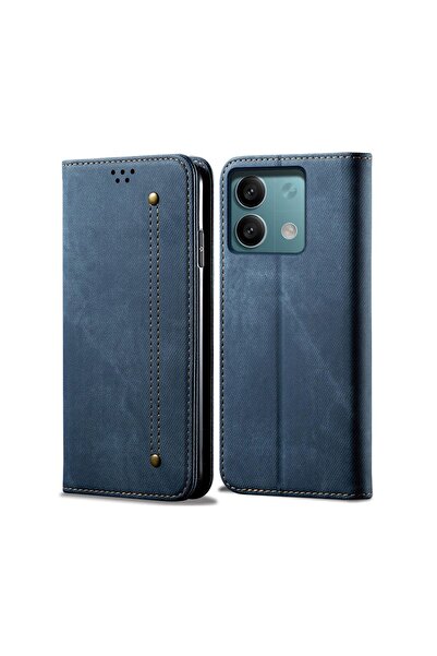 sscase Denim Texture Θήκη Βιβλίο Blue (Xiaomi Redmi Note 13 4G)