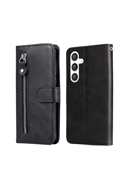 sscase Zipper Θήκη Πορτοφόλι Black (Samsung Galaxy S24 5G)