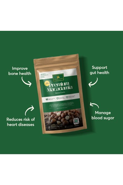 The Caphe Vietnam Macadamia Nuts 500g | In Shell | Dried & Unsalted | Natural Buttery Macadamia | Large Size