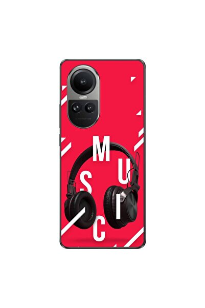 OEM Husa compatibila cu Oppo Reno10 5G Silicon Gel Tpu Model Music Headphones