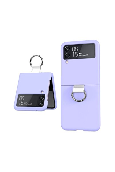 sscase PC + PVC Ring Σκληρή θήκη με Δαχτυλίδι Light Purple (Samsung Galaxy Z ...