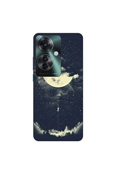 OEM Husa compatibila cu Oppo Reno11 F 5G Silicon Gel Tpu Model Moon Climbing