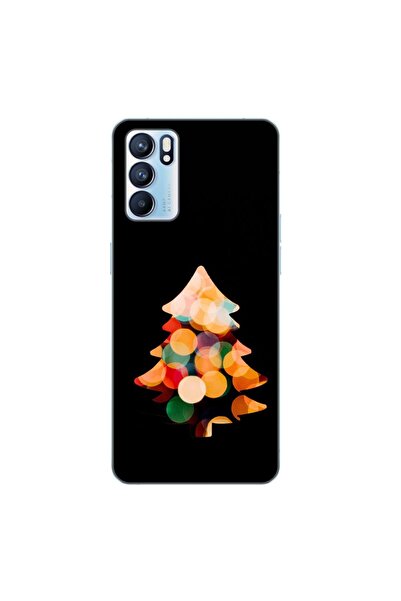 OEM Husa compatibila cu Oppo Reno6 5G Silicon Gel Tpu Model Craciun Brad Fund...
