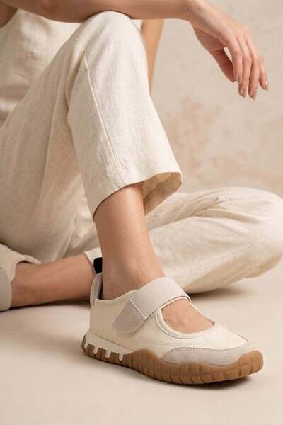 Ayakkabı Fuarı Elit Hml2034 Women's Casual Shoes Beige