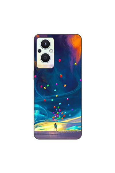 OEM Case compatible with Oppo Reno7 Lite Silicone Gel Tpu Universe Balloons P...