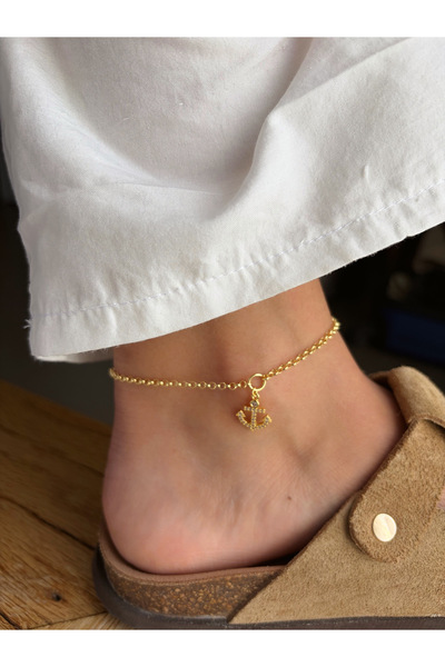 ToffyStore Anklet with Anchor Detail