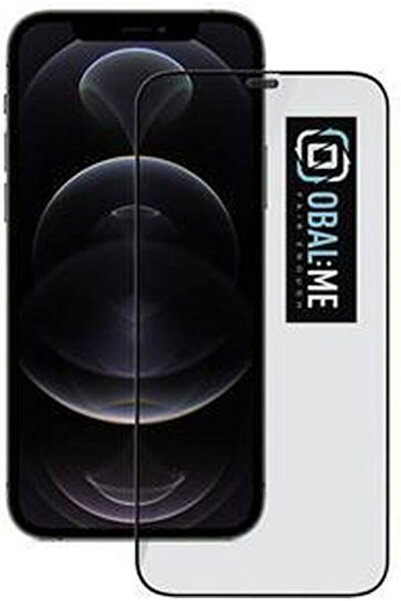 OBAL:ME 5D Σκληρυμένο Γυαλί Μαύρο (iPhone 12 Pro Max)