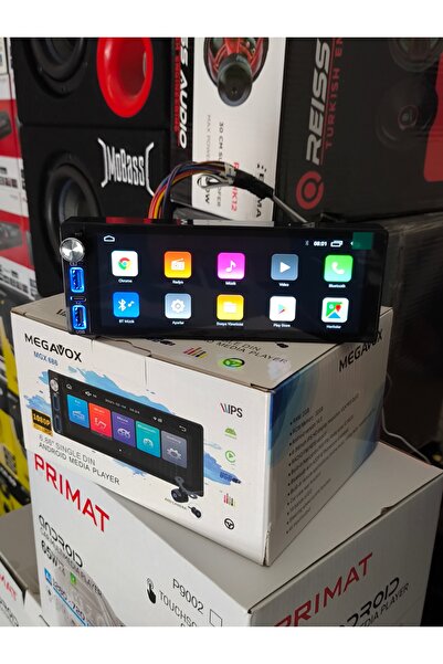 patili tasarım Megavox Multimedia Oto Teyp 6.8 inc Android Car Play Her Araca...