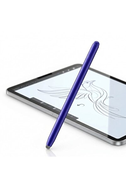 DAMUR Γραφίδα 2 σε 1 DAMUR, χωρητική, μπλε, 140mm, για tablet και κινητό