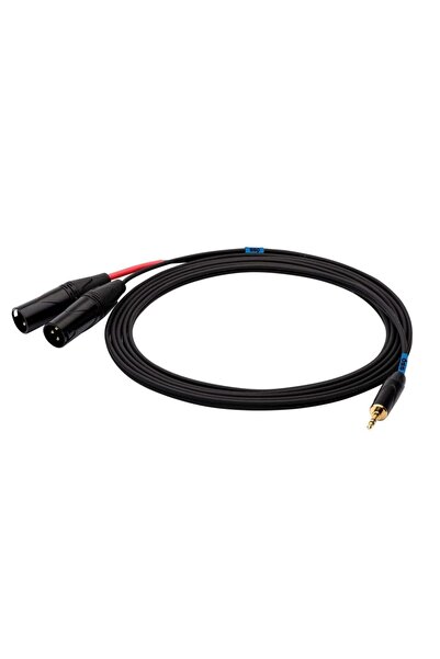 SSQ Audio Cable 3.5 mm Jack to 2x XLR Male, 3 m, Black