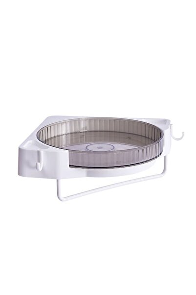 DAMUR Storage Holder, Plastic, 360-degree Rotating, Drill-free Mounting, for ...