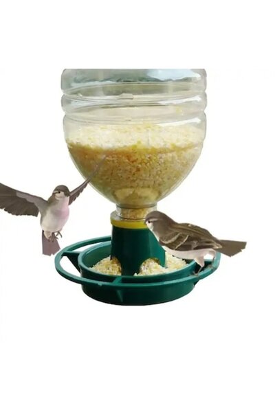 DAMUR Bird Feeder Bottle Holder, Plastic, Garden, Without Bottle, 12.5 x 3.8 ...