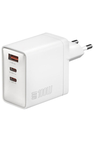 4smarts Φορτιστής χωρίς καλώδιο GaN με θύρα USB-A και 2 θύρες USB-C, 100W Pow...
