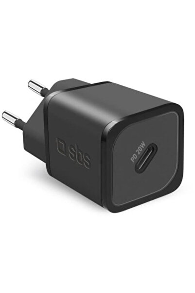SBS Ασύρματος φορτιστής GaN με USB-C 20W Power Delivery Μαύρος