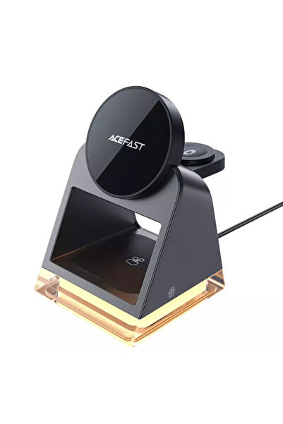 Acefast Ασύρματος Φορτιστής (Qi Pad) 15W Μαύροι (E17)